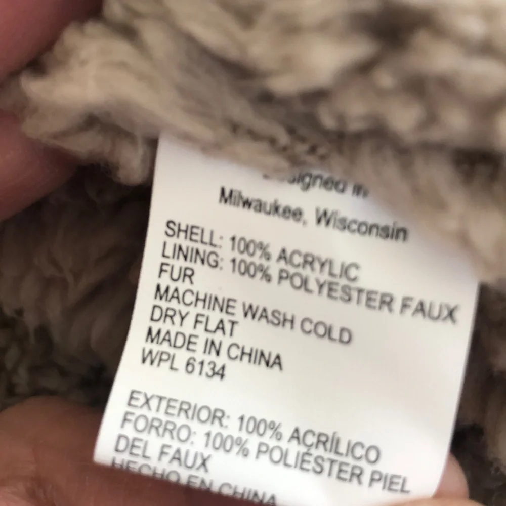 Muk Luks Infinity scarf wrap flannel multi color plaid pattern print faux fur